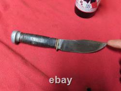Vtg Marbles Hunting Knife, Gladstone Mich, 8, Pat'd 1916, leathr, USAGD+? M3.13.26