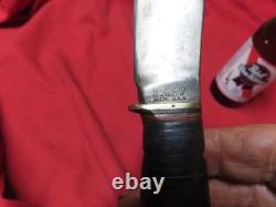 Vtg Marbles Hunting Knife, Gladstone Mich, 8, Pat'd 1916, leathr, USAGD+? M3.13.26