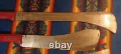 Vtg Martindale Birmingham Fixed Blade Machete Bowie Crocodile Knife Lot Of 4