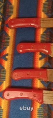 Vtg Martindale Birmingham Fixed Blade Machete Bowie Crocodile Knife Lot Of 4