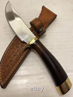 Vtg Rare USA BROWNING #35181 SKINNERHUNTER Fixed Blade Knife Orig Sheath