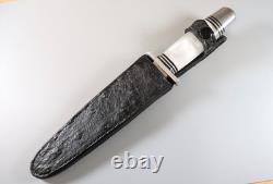 Vtg. Rehwappen Fixed Blade Dagger-Silingen Germany-Custom Ostrich Sheath