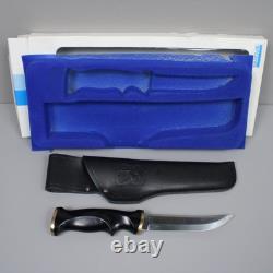 Vtg Sandvik Swedish Stainless Hunting Puukko Knife with Leather Sheath 5 Blade