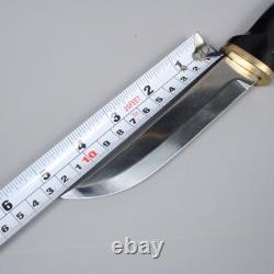 Vtg Sandvik Swedish Stainless Hunting Puukko Knife with Leather Sheath 5 Blade
