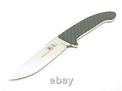 Vtg Seki Cut Japan Bob Lum 117 Medium Encounter ATS-34 Carbon Fiber Fixed Knife