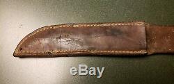 Vtg Sheath Hunt 7 Blade USMC/CAMILLUS NY WW2 MK2 Knife 1 ORIG leather fold case