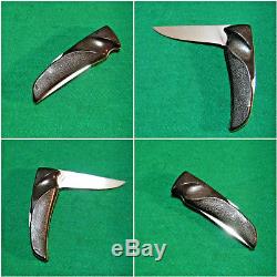 Vtg Sheath Hunt Blade High Speed Usa GERBER FFH Knife Orig #1 Handle fold case