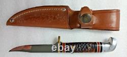 WESTERN 628 I Bird & Trout Small Game Fixed Blade Delrin Handle KNIFE withSheath