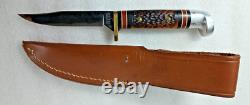 WESTERN 628 I Bird & Trout Small Game Fixed Blade Delrin Handle KNIFE withSheath