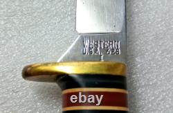 WESTERN 628 I Bird & Trout Small Game Fixed Blade Delrin Handle KNIFE withSheath