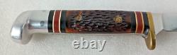 WESTERN 628 I Bird & Trout Small Game Fixed Blade Delrin Handle KNIFE withSheath