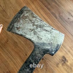 WESTERN BOULDER COLO USA Hatchet w STACKED HANDLE & Leather BELT CASE Vtg Tool