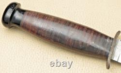 WR CASE Made US Military Stiletto Fixed Blade Fighting Knife RARE WWII Era