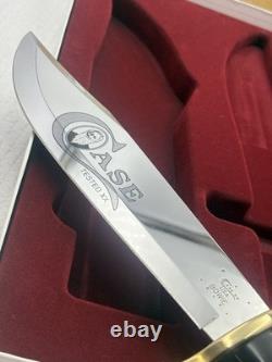 WR Case & Sons Cutlery Co Bowie Fixed Blade Hunting Knife With Leather Sheath