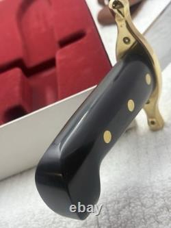 WR Case & Sons Cutlery Co Bowie Fixed Blade Hunting Knife With Leather Sheath