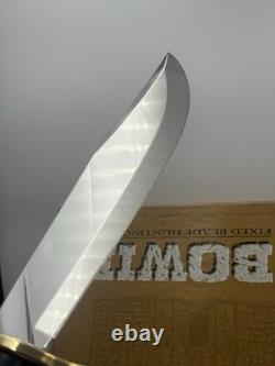 WR Case & Sons Cutlery Co Bowie Fixed Blade Hunting Knife With Leather Sheath