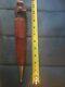 WW2 Era RARE Japan- Bowie Knife, WithLeather Scabbard, Wood Handle