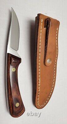 Western Boulder Colorado USA W82 Fixed Blade Hunting Knife withSheath W-82