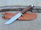 Western Boulder L46-5 Leather Handle Small Shark Fixed Blade Knife