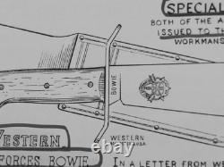 Western Bowie USA knife machete Viet Nam era 1967-68 Nice