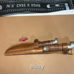 Western Fixed Blade Pair With Leather Sheath