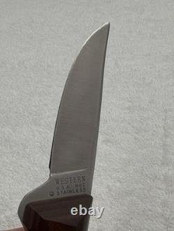 Western Fixed Blade Sheath Knife W82 Made In USA (#1)