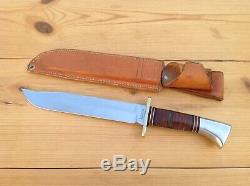 Western L46-8 Hunting Survival Bowie Knife Vintage 1951-1978 Boulder, Colo. USA