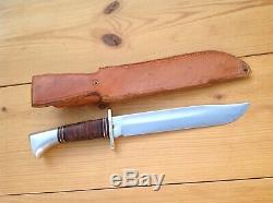 Western L46-8 Hunting Survival Bowie Knife Vintage 1951-1978 Boulder, Colo. USA