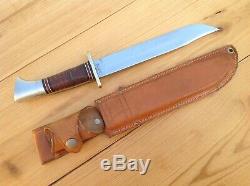 Western L46-8 Hunting Survival Bowie Knife Vintage 1951-1978 Boulder, Colo. USA