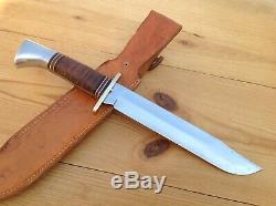 Western L46-8 Hunting Survival Bowie Knife Vintage 1951-1978 Boulder, Colo. USA