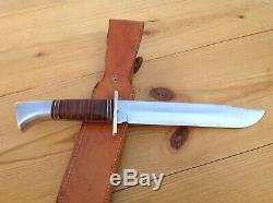 Western L46-8 Hunting Survival Bowie Knife Vintage 1951-1978 Boulder, Colo. USA