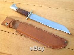 Western L46-8 Hunting Survival Bowie Knife Vintage 1951-1978 Boulder, Colo. USA