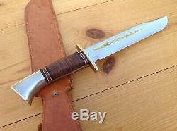 Western L46-8 Hunting Survival Bowie Knife Vintage 1951-1978 Boulder, Colo. USA