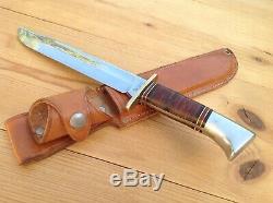 Western L46-8 Hunting Survival Bowie Knife Vintage 1951-1978 Boulder, Colo. USA