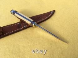 Western Small Bird & Trout Knife Patented Leather Sheath Boulder, Colo USA