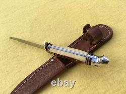 Western Small Bird & Trout Knife Patented Leather Sheath Boulder, Colo USA