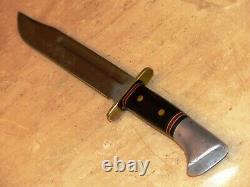 Western USA Bowie Knife W46-8 G Vintage Razor Sharp Hunting Skinning 13 Huge