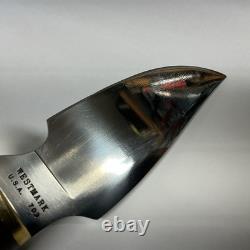 Westmark 703 Skinner Knife Vintage With Original Leather Sheath