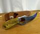 Whiteknuckler Fixed Blade Stainless Steel Straight Edge Wood Handle Finger Ring