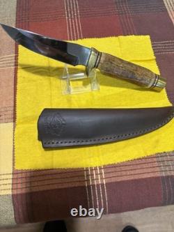 Wilson Wild Side Stag Hunting Fixed Blade Knife & Sheath, Naknek Alaska