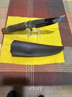 Wilson Wild Side Stag Hunting Fixed Blade Knife & Sheath, Naknek Alaska