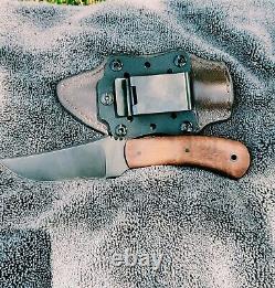 Winkler Belt Knive Maple Handle 4.75 with some extra finishing touches read