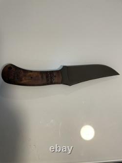 Winkler II Tribal Design Wooden Handle 80cr20v Carbon Steel & Leather Sheath
