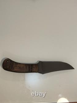 Winkler II Tribal Design Wooden Handle 80cr20v Carbon Steel & Leather Sheath