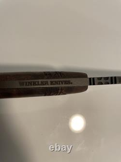 Winkler II Tribal Design Wooden Handle 80cr20v Carbon Steel & Leather Sheath