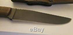 Winkler Knives WKII Field Knife Maple Handle with Brown Leather Sheath