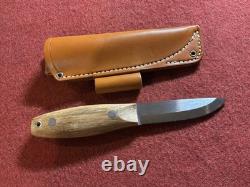 Wood Bear Knives BCNW-01 Bushcraft Knife Andras Csorba O1 Steel Scandi Sheath