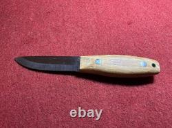 Wood Bear Knives BCNW-01 Bushcraft Knife Andras Csorba O1 Steel Scandi Sheath