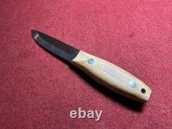 Wood Bear Knives BCNW-01 Bushcraft Knife Andras Csorba O1 Steel Scandi Sheath