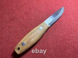 Wood Bear Knives BCNW-01 Bushcraft Knife Andras Csorba O1 Steel Scandi Sheath